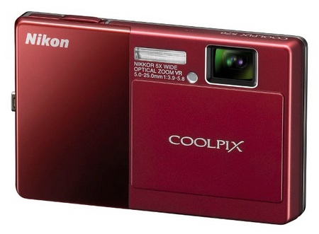 Nikon CoolPix S70 Touchscreen Camera Red & Red