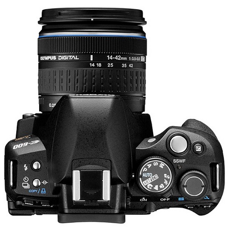 Olympus E-600 Entry-Level DSLR top