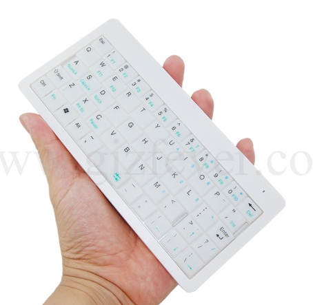 Palm-sized Wireless Keyboard on hand