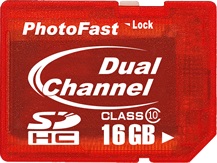 PhotoFast Dual Channel Class 10 SDHC