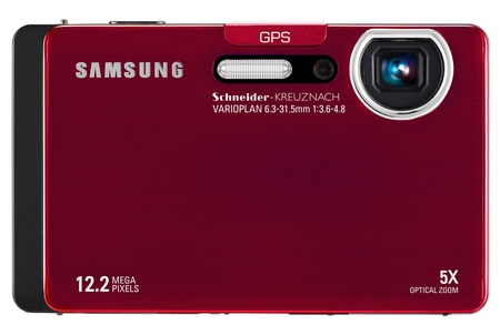 Samsung CL65 Compact Digicam with GPS, Bluetooth and WiFi red