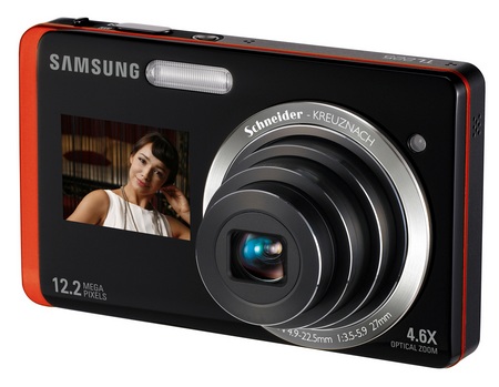 Samsung DualView TL225 dual LCD camera orange