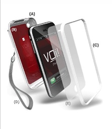 VOi! Lorem Hard-Shell Case for iPhone3G 3GS layers