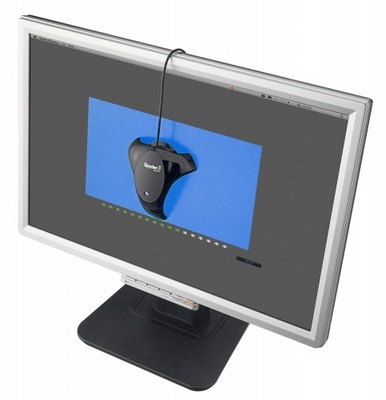 Datacolor Spyder3Express Monitor Calibrator in use