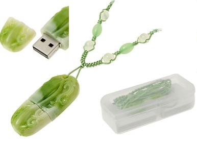 Green Jade Neclace USB Flash Drive