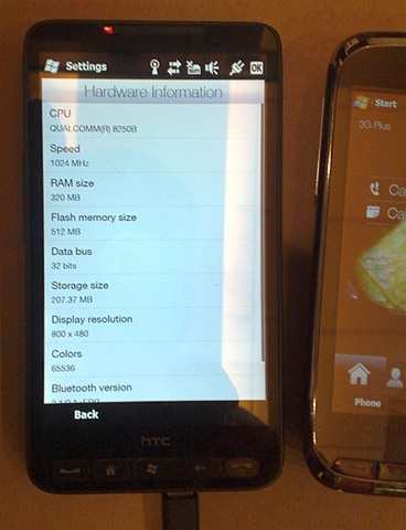 HTC Leo Spotted hardware