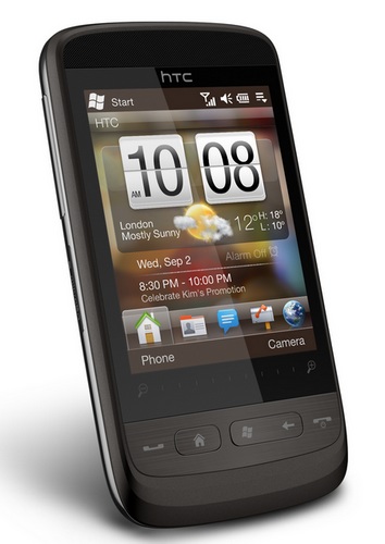 HTC Touch2 runs Windows Mobile 6.5 angle