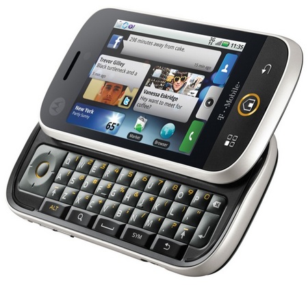 Motorola CLIQ Android Phone with MOTOBLUR front 2