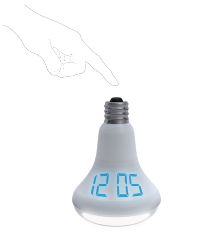 Quirky Watt Time light bulb shaped alarm clock 1