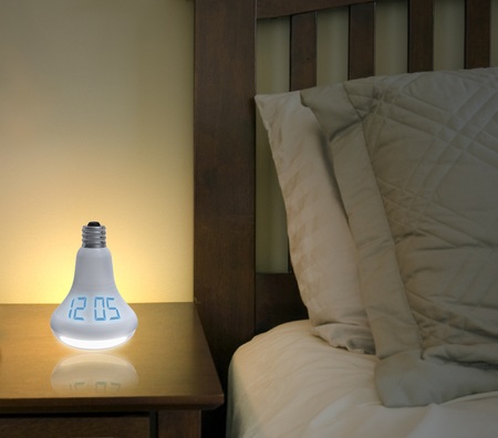 Quirky Watt Time light bulb shaped alarm clock