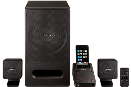 Sony SRS-GD50iP PC Speaker System with iPod iPhone Dock front