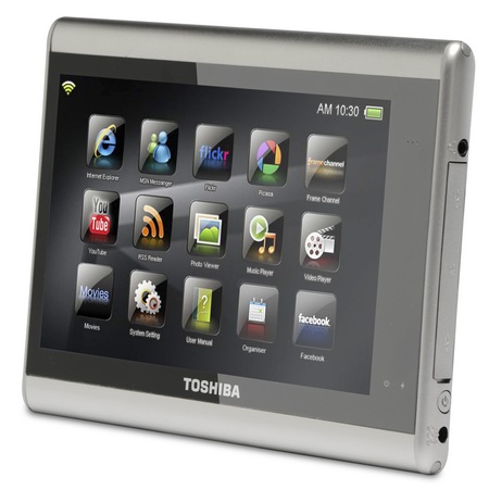 Toshiba JournE Touch Multimedia MID angle