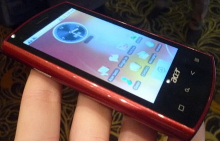 Acer Liquid SnapDragon Android Phone red