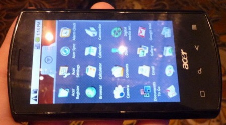 Acer Liquid SnapDragon Android Phone horizontal