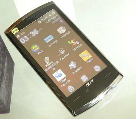 Acer neoTouch SnapDragon WM6.5 Smartphone live front