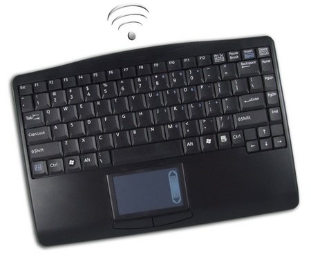 Adesso WKB-4000BB Bluetooth SlimTouch Mini Touchpad Keyboard