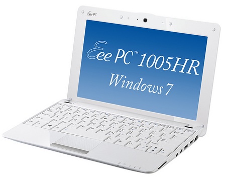 Asus Eee PC Seashell 1005HR-WS Windows 7 Netbook