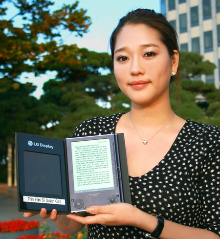 LG Solar Cell e-Book reader