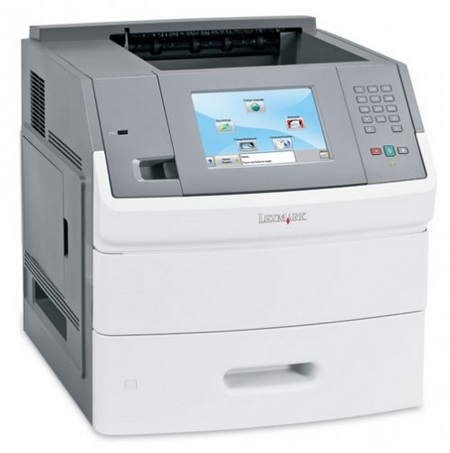 Lexmark T656dne monochrome laser printer with touchscreen