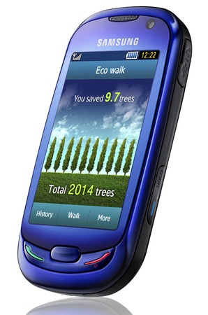 Samsung Blue Earth Solar Phone front