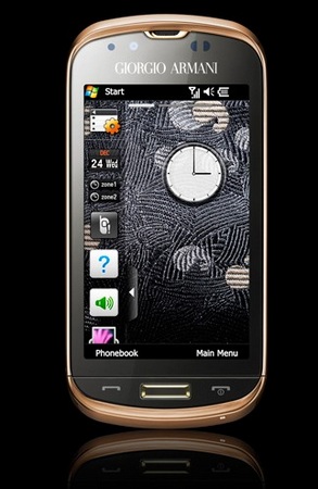 Samsung GIORGIO ARMANI Windows Mobile Smartphone touchwiz