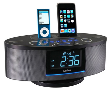 Sanyo DMP-692 Dual Dock Music System for iPod iPhone