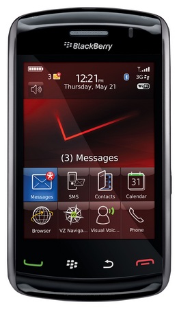 Verizon BlackBerry Storm2 touchscreen smartphone