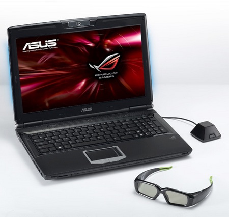 Asus G51J 3D Gaming Notebook open