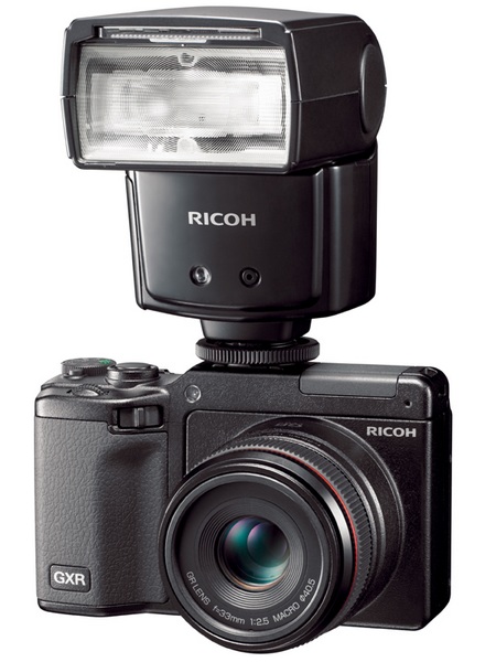 Ricoh GXR with GF-1 External Flash