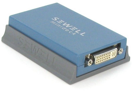 Sewell Minideck USB to VGA DVI HDMI Adapter