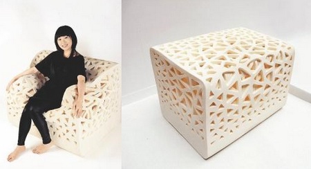 Tofu-shaped Breathing Chair