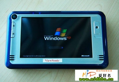 ViewSonic N01 Atom MID windows xp starting