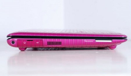 Asus Eee PC Seashell 2 1008P Karim Rashid Edition left