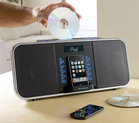 Brookstone iDesign 2-in-1 Music System with iPod Dock