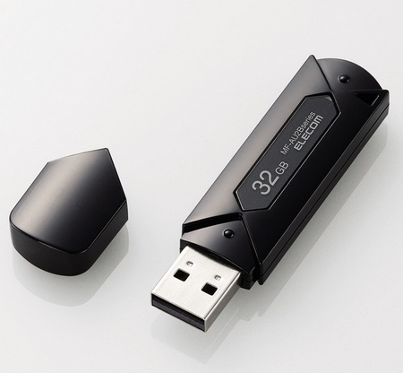 Elecom MF-AU2B32GBK USB Flash Drive