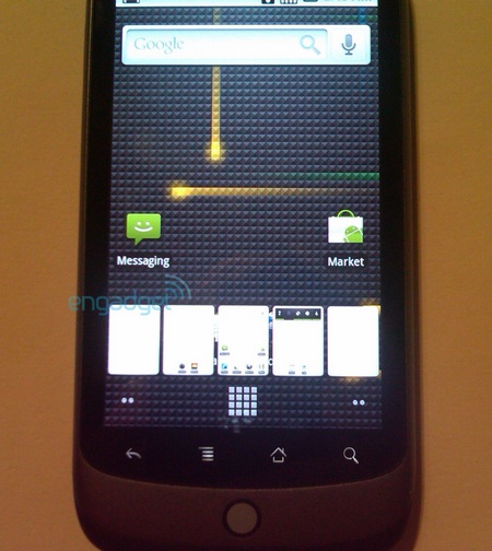 Google Nexus One Phone grid button