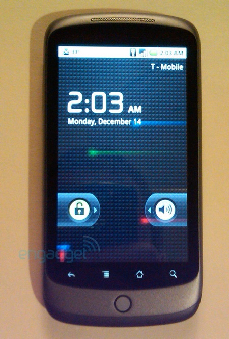 Google Nexus One Phone home screen