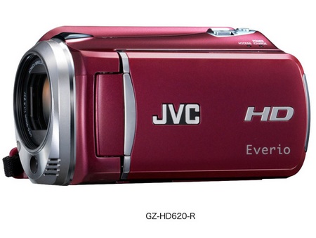 JVC Everio GZ-HD620 1080p Camcorder Red