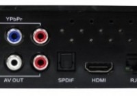 MSI Movie Station HD1000 HD Media Player back