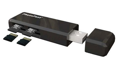 PhotoFast CR-5500 JBOD USB MicroSD Reader Flash Drive