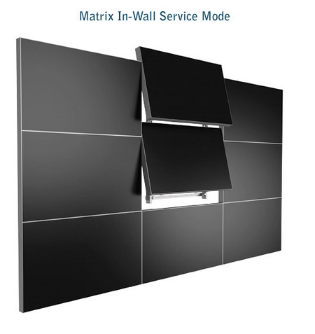 Planar Clarity Matrix LCD Video Wall System in-wall service