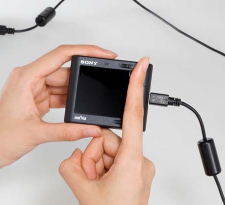 Sony FVA-U1 USB Finger Vein Authentication Device in use