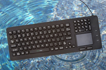 WetKeys EK-97-TP Hygienic, Waterproof Keyboard with Touchpad