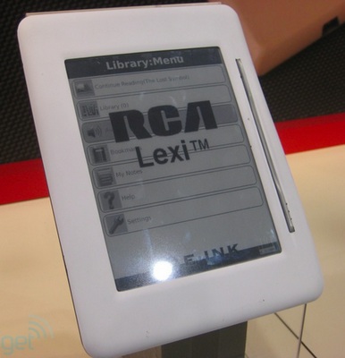 Audiovox RCA Lexi e-book reader