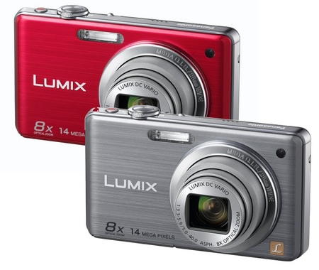 Panasonic Lumix DMC-FS33 Digital Camera Red Silver