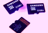 Samsung 64 moviNAND Flash and 32GB microSD Card