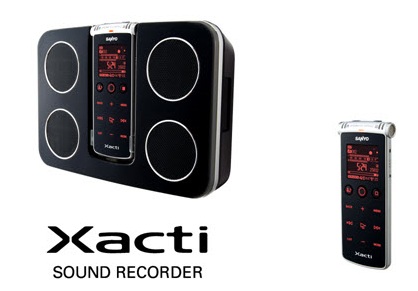 Sanyo Xacti Sound Recorder ICR-XPS01M is the Slimmest and Lightest Sound Recorder