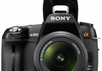 Sony Alpha a450 Digital SLR Camera flash on