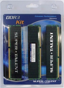 Super Talent 8GB Dual Channel and 12GB Triple Channel DDR3 Kits