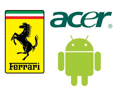 Acer Ferrari Smartphone runs Android 2.1